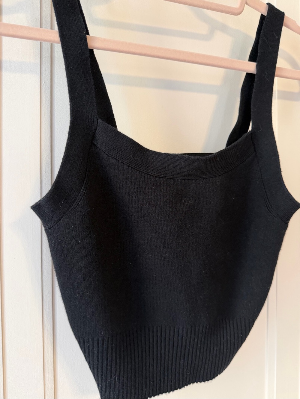 Everlane Black Knit Cami Tank Top